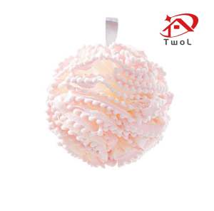 TWOL SHOP Stock no.115，1pc Loofah Bath Ball Mesh Sponge Milk Shower Bathroom Supplies Bath Soft Flower