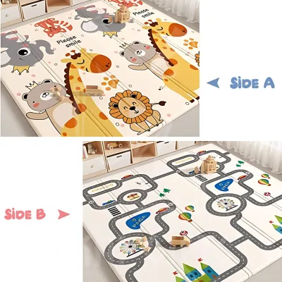 【Mini Gifts】200x180x1.5cm XPE Folding Mat Baby Crawling Mat Kids Playmat Waterproof Play Mat