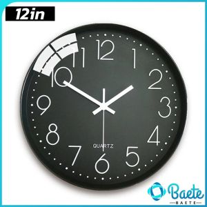 Baete Wall Clock Silent Non-Ticking Round Wall Clocks Fashion Watch Modern Simple Style