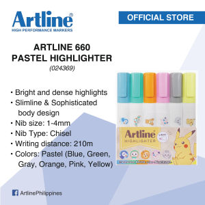 ARTLINE Pokemon Pastel Highlighter | 6colors | EK660NPM/6PB1