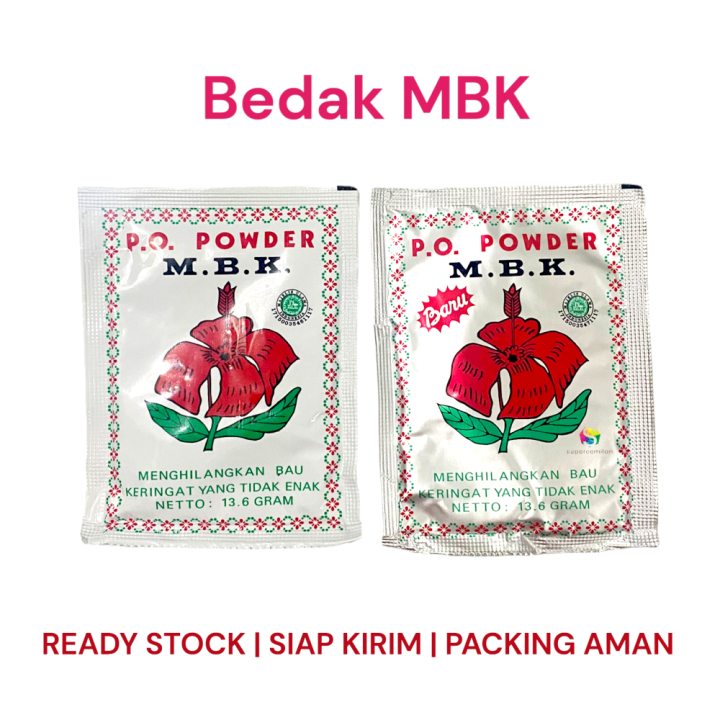 MBK PO POWDER Bedak Deodoran Menghilangkan Bau Keringat Badan Sachet 13.6 Gram