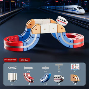 118PCS Magnetic Train Track Toys Anti-gravity Magnetic Building Train Toys DIY Kereta Mainan Budak