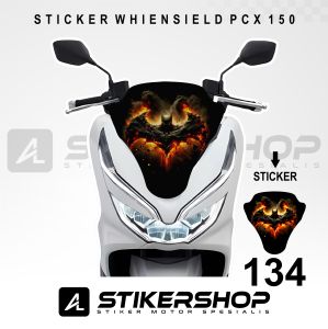 stiker tameng - whiensield pcx 150 kode gambar 129 - 136