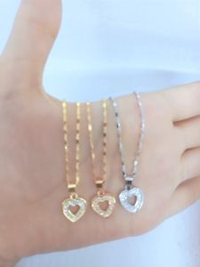 KALUNG PERAK ASLI 925 LAPIS EMAS/KALUNG BALOK MINI+LIONTIN LOVE MATA PUTIH/KALUNG SILVER/KALUNG FASHION
