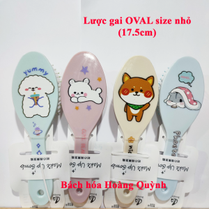 Lược gai gỡ rối tóc tạo kiểu tóc massage da đầu size nhỏ 13.5cm cán nhựa màu pastel xinh xắn.
