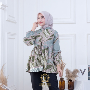 Boutique - Atasan Baju Batik Couple Kemeja Pria Dan Blouse Wanita Bahan Katun Premium Pakaian Sarimbit Terbaru 2024