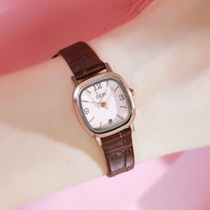 Jam Tangan Wanita GEDI Tahan Air Japanese Quartz Movement Strap Leather