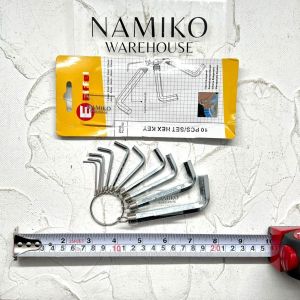 Kunci L Putih 10 pcs Hex Key Wrench EIFFEL