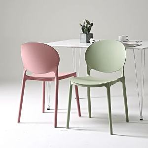 LZD  Modern Household Plastic Chair Minimalist Creative Dining Stool Internet Celebrity Fashion Lazybones Armchair Nordic Leisure Chair