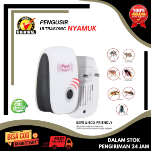 [ BISA COD ] Alat Pengusir Serangga Nyamuk Tikus Lalat Kecoa Semut Hama Pest Reject Repeller Perangkat Jebakan Ultra Ultrasonic Anti Nyamuk Kamar Ultrasonik - Alat Penangkal Pencegah Gangguan Nyamuk Tikus Elektronik Listrik Dalam Ruangan Ampuh Tanpa Asap