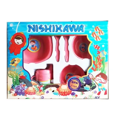 Nishikawa Tempat Makan Bayi Set Medium / Feeding Set Bayi Sedang/ Kado Bayi