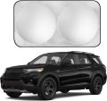 Car Windshield Sun Shade Sunshade Compatible with Ford Expedition 2025 2024-2018 Explorer 2025 2024-2016 ST XLT Limited Platinum Accessories, Car Front Window Sun Shield. 