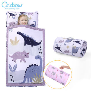 Orzbow เสื่องีบหลับสำหรับเด็กวัยหัดเดินพร้อมหมอนที่ถอดออกได้ขนาด115ซม. X 50ซม. เตียงนอนสำหรับเด็กเดินทางสำหรับนักเรียนอนุบาลใช้เป็นถุงนอน