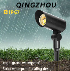 Ngoài Trời Đèn chiếu sân vườn S đèn thảm cỏ đèn dùng ngoài trời Spike đèn thảm cỏ đèn cảnh quan AC220V DC12V DC24V COB LED Đèn chiếu sân vườn 15 Wát Đèn chiếu điểm chống nước cho lối đi trong vườn sân đất trang trí lawnlight ánh sáng