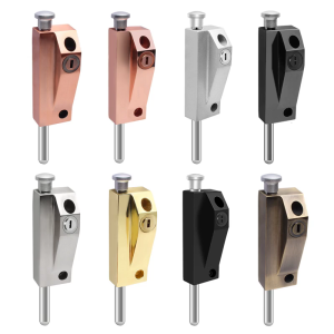 Wooden Door Spring Floor Lock Thickened Vertical Barrels Bolt Latches Aluminum Alloys Framed Door Lock Home Hardware