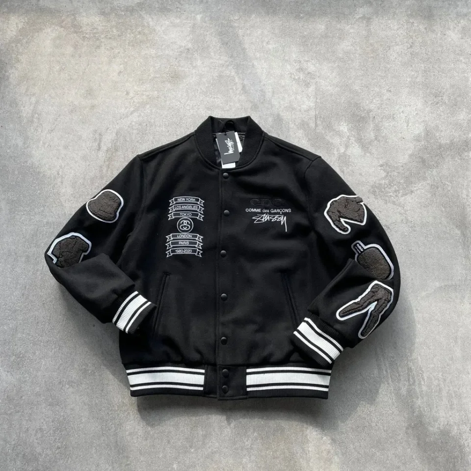 Stussy hot sale baseball jacket