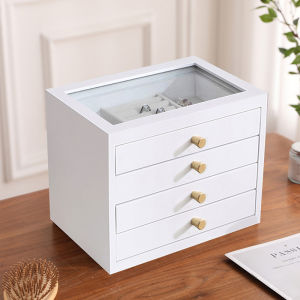 Hicus Solid walnut wood jewelry organizer large capacity multifunctional jewelry Organizer