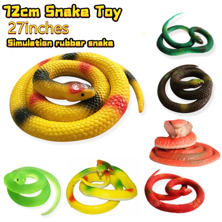 27'' rubber snake toys Tricky/spoof toy Creative toys Unpacked