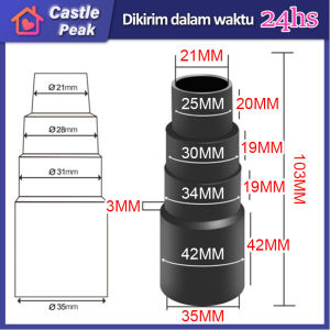 25/30/34/42MM Adapter Konektor Selang Filter Debu Vacuum Cleaner Universal
