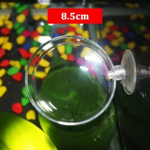 MUNCHX Transparent Aquarium Feeder with Suction Cup Acrylic Aerial Feeding Bowl Universal Fish Shrimp Feeding Dish for Fish and Shrimp Aquariums