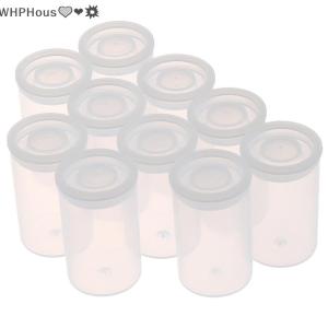 WP💓💛💖 10Pcs Plastic Empty Bottle Roll Film Case Box Seal Fishing Bait Can Container