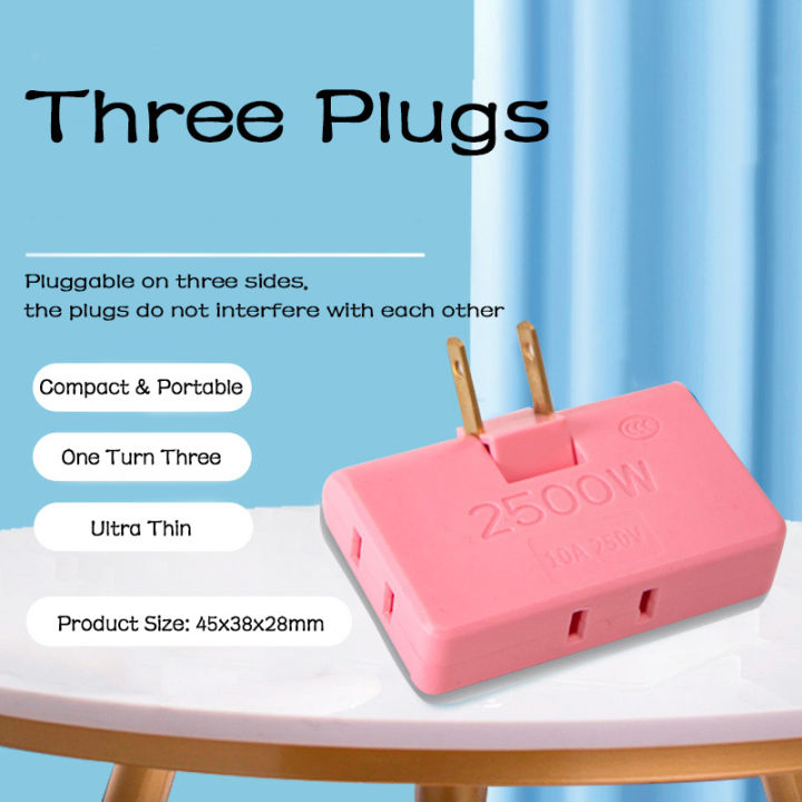 UCORP Indoor Wall Swivel Socket Converter Extension Plug Power Outlet ...