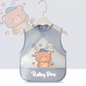 Baby Pro Full Coverage Feeding Apron Bib Waterproof Easy to Clean Adjustable Fit Travel-Friendly