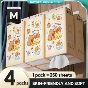 Botare tissue home use toilet paper thickened hand towel wettable tissue affordable packaging tough napkins high-quality cleaning pocket paper natural wood toilet paper toilet paper wet wipes for face cleaning