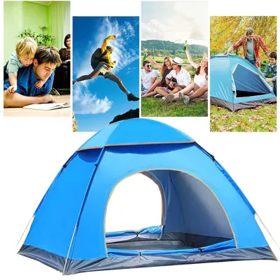 Lều Cắm Trại Dã Ngoại Đi Phượt Du Lịch 2 -3 Người 2 Lớp Chống Thấm Nước Chống Muỗi Kích Thước 2m X 1.5m X 1.1m Dễ Dàng Gấp Gọn Tiện Lợi – Chính Hãng Gobos