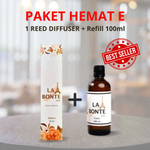 La Bonte Combo Hemat F  1 Reed Diffuser + 1 Refill 100ml