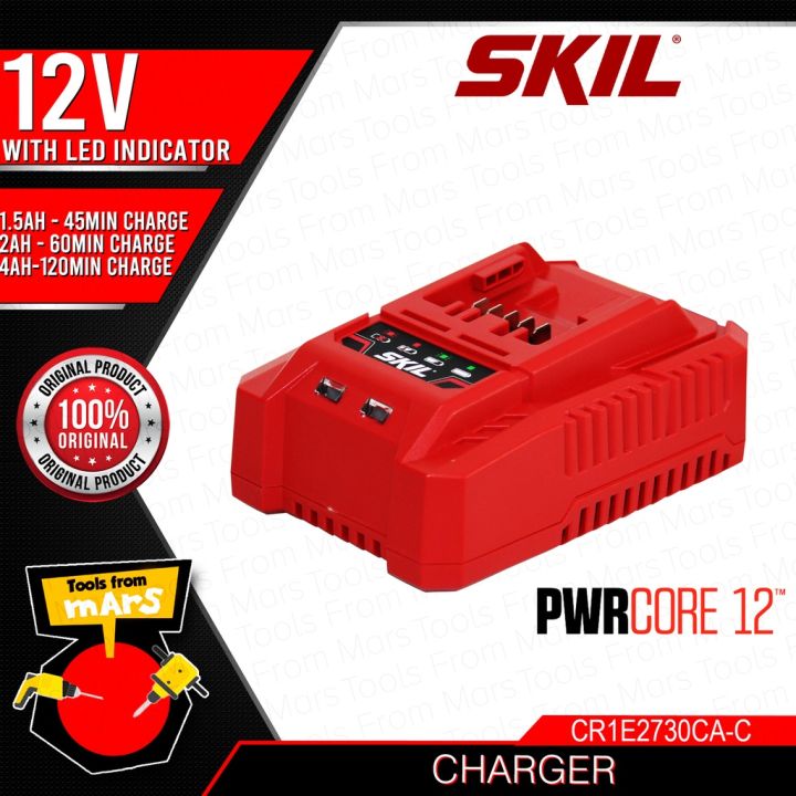 SKIL 12V Battery Charger PWR Core 12 for Cordless Tool Recharging