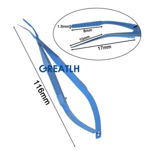 GREATLH Titanium Alloy Forceps Ophthalmic Nucleus Crushing Forceps Nucleus Bisector/Vectis Forceps Ophthalmic Tool