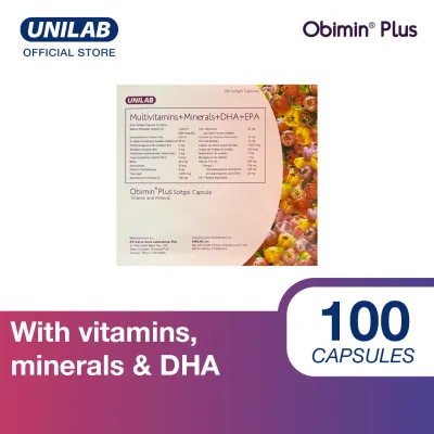 Obimin Plus 100 Capsules (Help Provide Adequate Supply Of Vitamins Minerals And DHA And EPA)