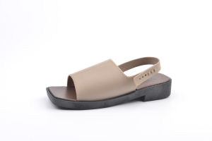 YOTO Womens Sandals Square Toe Adjustable Elastic Comfortable Korean Version 3cm Heel Sandals