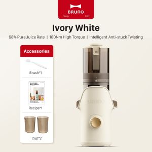 BRUNO Cold Press Juicer Slow Grinding Juicer Fully Automatic New Large-Caliber Juicer BZK-ZZJ02