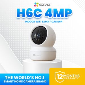 EZVIZ H6C 4MP/2K+ Smart Home CCTV Camera in 2K+ Resolution | Camera Connect to Cellphone | Two Way Audio CCTV Camera
