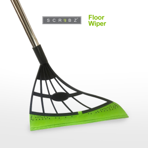 Scrubz Magic Sweeper Rubber Broom Floor Wiper