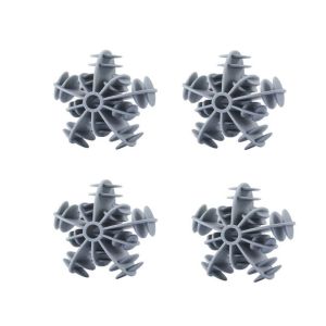 J2UQR3 4Pcs White Snowflake Laundry Balls Silicone Anti-Winding Booster Cleaning Wash Ball Convenient Reusable Clothes Cleaning Ball for Home