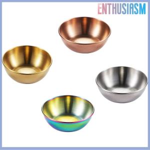 【Enthusiasm】🌟🌟【Hot Sale】🎈 จานซอสถั่วเหลืองทรงกลมเล็กจานซอสทองจานเล็กสำหรับปรุงรสซอสซอสแบบจุ่มสไตล์ญี่ปุ่นสำหรับบ้านโรงแรมห้องครัว