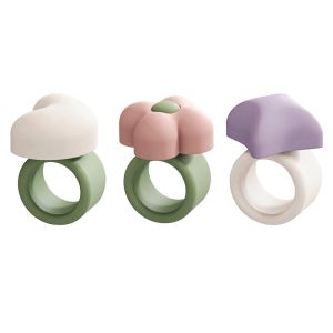 UNDATA Phim hoạt hình Miếng đệm chống va đập tay nắm cửa Silicone Chống sốc Tấm bảo vệ tường Dễ thương Im lặng Chặn cửa để trang trí phòng ngủ