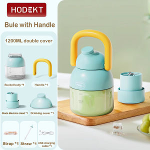 HODEKT Juicing Cup 1200ML Portable Outdoor Wireless Electric Juicer Blender Juicer USB Rechargeable