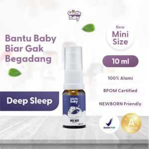 Gentle Baby Perlengkapan Perawatan Minyak Telon Obat Oles Balur Deep Sleep Tidur Nyenyak Insomnia Anak Baby Kids Bayi Baru Lahir Newborn New Born 3 6 9 Bulan Aromaterapi Aromateraphy Therapy Essential Essensial Oil Aman Herbal Ampuh