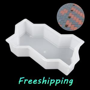 baoxue DIY Path Maker Concrete Molds Garden Pavement Mold Road Path Paving Brick Mould