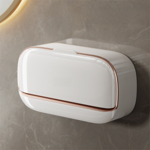YUDESHUI With Drainage Box Soap Dish Punch-Free Waterproof Soap Holder Fashion Flip Soap Storage Case