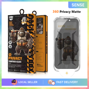 SENSE Magic Glass Box 360° Privacy Tempered Glass Full Screen Protector With Auto Alignment Kit For iPhone 17 16 15 14 13 12 Pro Max