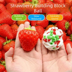 CHUNIY Finger Relax Crispy Peanut Squishy Shapeable Handmade Blocks Filled Squishy Boys Girls Hand Toy Sensory Fidget Ball Adult Kids