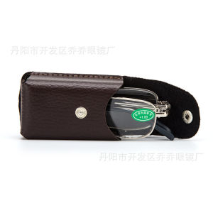 Kính lão đọc sách gọng gập tiện lợi tròng kính thủy tinh L08