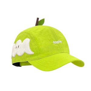 THREADJOY ครีมกันแดด หมวกเบสบอลผลไม้ ผ้าฝ้าย ถึงจุดสูงสุด หมวกปักตัวอักษร ชุดและเครื่องประดับ ดี หมวกผลไม้สร้างสรรค์ สาว