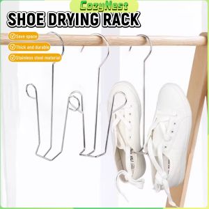 C.N Stainless Steel Shoes Drying Hanger Shoes Drying Rack Hanging Shoe Organizer Space Saving 1Pc