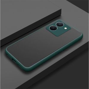 Y36เคสสำหรับ Vivo Y27 Y27s 4G 5G เคสทีพียู VivoY36 VivoY27s VivoY27 2023 + เคสโทรศัพท์พีซีฝาครอบด้านหลังกันกระแทกเคลือบด้านโปร่งแสงเกราะป้องกันเสริมกันกระแทกแฟชั่นเรียบง่ายป้องกันรอยขีดข่วน